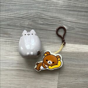 3 for $20 ✨ Pusheen & Rilakuma Collectible Tin Keychain Set